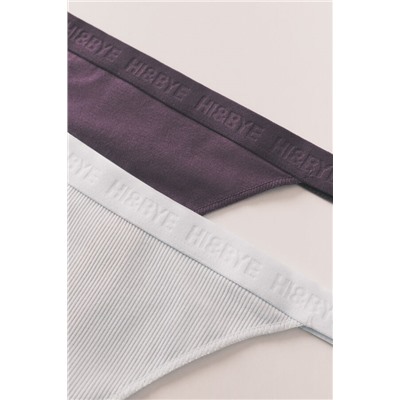 Pack 3 tangas morado, azul y verde