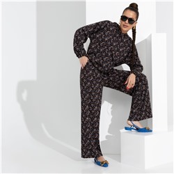 Брючный комплект с капюшоном, Смелый контраст