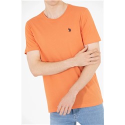 Erkek Kiremit Basic Bisiklet Yaka Tişört