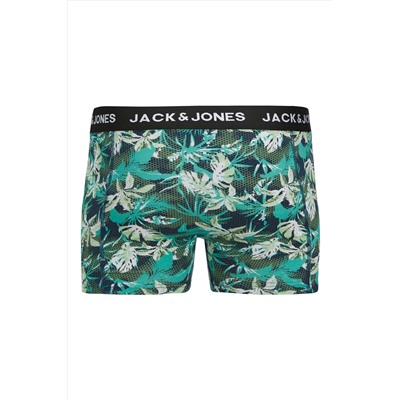 Jack & Jones JACK JONES Erkek Çiçek Desenli 6 lı Pamuklu Boxer 12277719