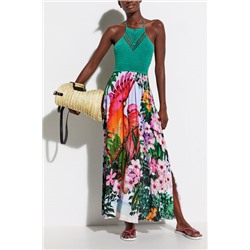 Vestido playero tropical