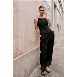 OPEN BACK EMBROIDERED TOP