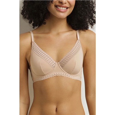 Sujetador con aros Foulard de microfibra