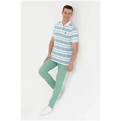 Erkek Beyaz Polo Yaka Tişört