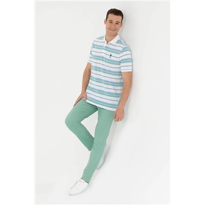 Erkek Beyaz Polo Yaka Tişört