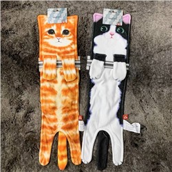 Забавные полотенца для рук в виде  Кошек есть пуговицы на кошачьих лапках) цена в магазине 29💵