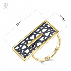 Кольцо серебро 51837YU