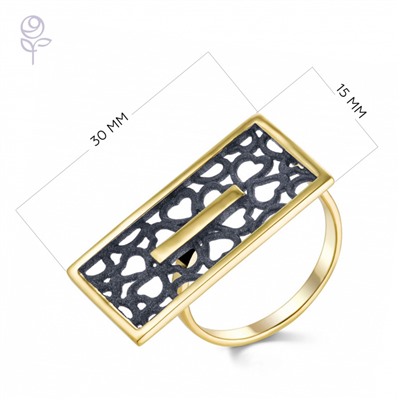 Кольцо серебро 51837YU