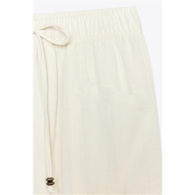 RUSTIC TROUSERS WITH ELASTIC WAIST