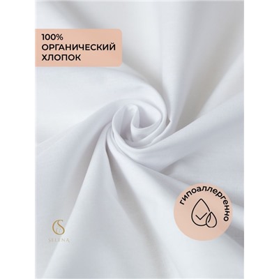 Простыня на резинке SELENA 'Гера', 160х200х30 (см), поплин (хлопок 100%)