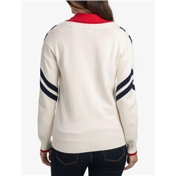 CHEVRON V-NECK SWEATER