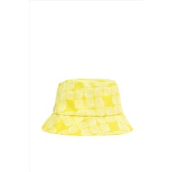 Kadın Sarı Bucket Şapka