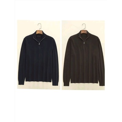 Мужской пуловер с короткой молнией ЗАР*А