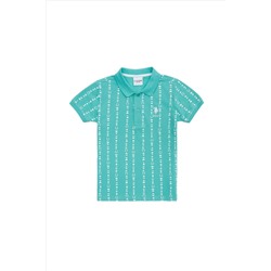 Erkek Çocuk Mint Yeşili Polo Yaka Tişört