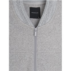 Sweatshirt im Bomberstil mit Baumwollmischung