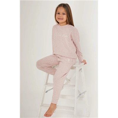 Kız Çocuk Pembe Pijama Takımı