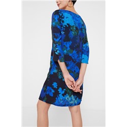 Vestido recto camuflaje floral