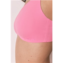 Top triangular liso clean cut coral