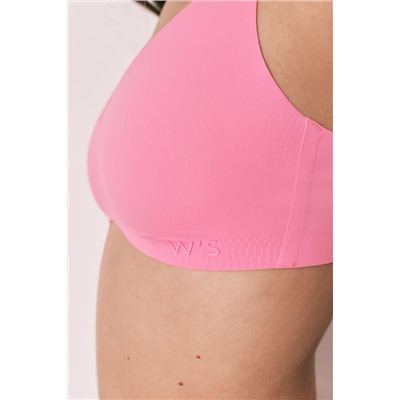 Top triangular liso clean cut coral