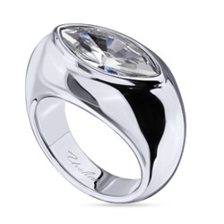 Кольцо Эдем (кристаллы SW белые; покрытие родий), Есть комплект