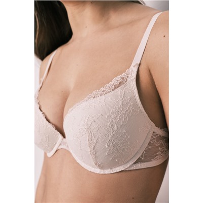 Sujetador push up encaje rosa GORGEOUS
