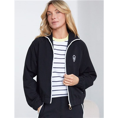 Худи на молнии из петельчатого футера двухнитки с эластаном без начеса