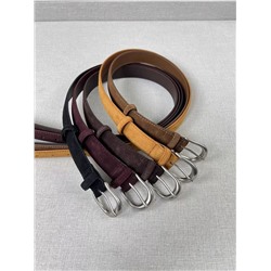 Женский классический ремень из замши