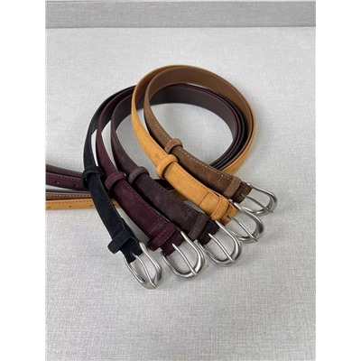 Женский классический ремень из замши