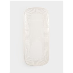 Блюдо, 36x16 см, прямоугольное, белое, Gallery