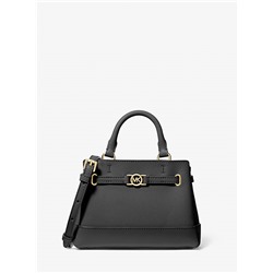 Michael Kors Outlet Reed Extra-Small Pebbled Leather Satchel
