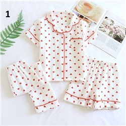 Милая пижамка для девочек. В комплекте шорты и штаны