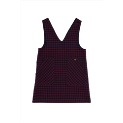 Kız Çocuk Lacivert Dokuma Elbise