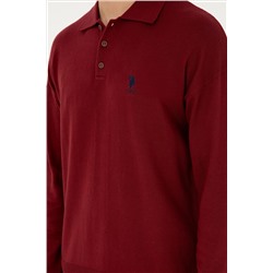 Erkek Bordo Basic Kazak