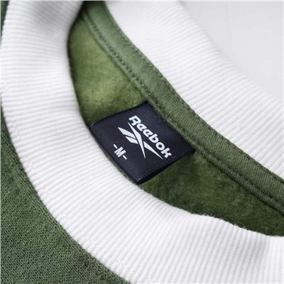 Мужской теплый свитшот Reebo*k с вышитой аппликацией логотипа бренда