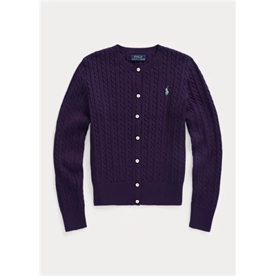 Mini-Cable Cotton Cardigan