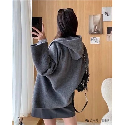 Женское шерстяное пальто  МО*КО