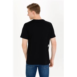 Erkek Siyah Basic V Yaka Tişört