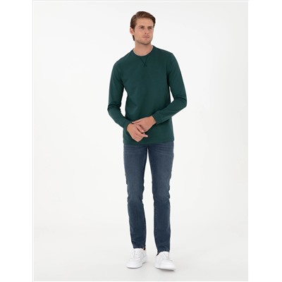 Zümrüt Regular Fit Bisiklet Yaka Basic Sweatshirt