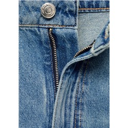 Jeans wide leg bajo deshilachado