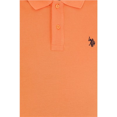 Erkek Turuncu Basic Polo Yaka Tişört