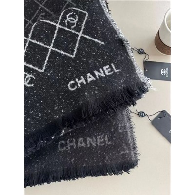 Зимняя теплая и мягкая флисовая широкая шаль/шарф с ромбовидным узором CHANE*L
