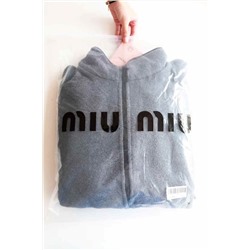 Флисовая толстовка с вышитым лого  mi*u mi*u   Экспорт