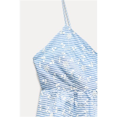 SHORT EMBROIDERED TOP