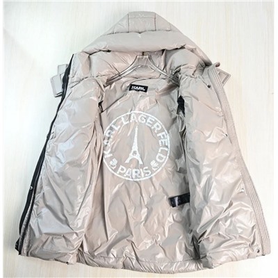 Женская стеганая толстая и тёплая куртка-пуховик  с утиным пухом КАР*Л 😎