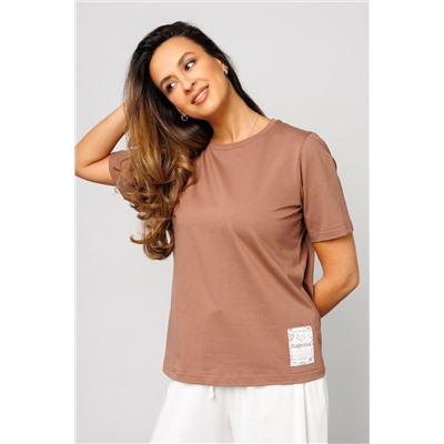 Футболка женская базовая 402BRN