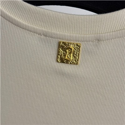 Женская майка с минималистическим, но эффектным украшением  (2 цвета) Шиапарелл*и