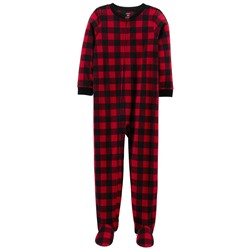 1-Piece Animals Fleece Footie PJs
