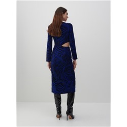 Viskose Kleid mit Muster