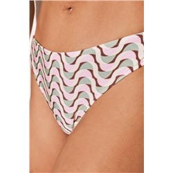 Braga bikini clásica estampado geométrico