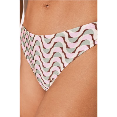 Braga bikini clásica estampado geométrico